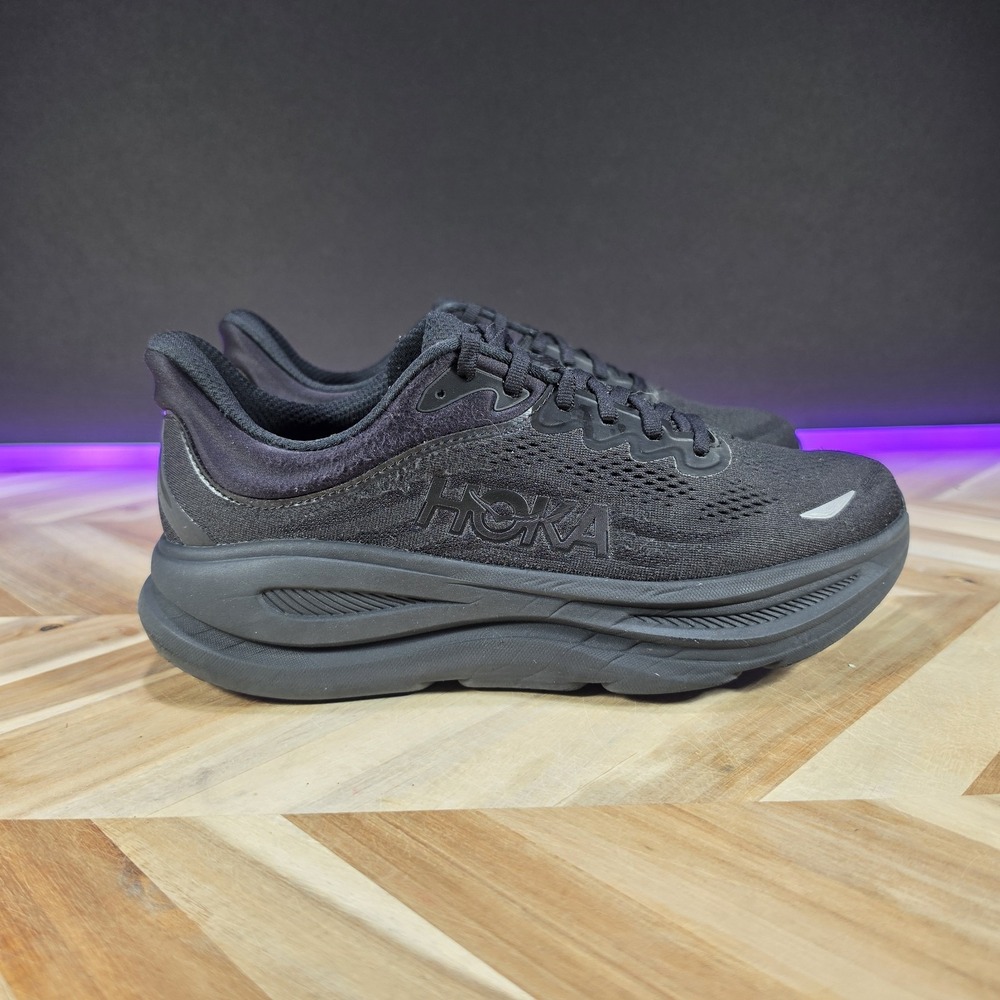 Hoka Bondi 9 Men's 9 D Black BBLC Cushioned Road Running Walking Shoes 1162011